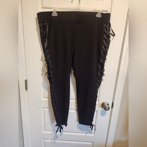 Torrid lace up leggings